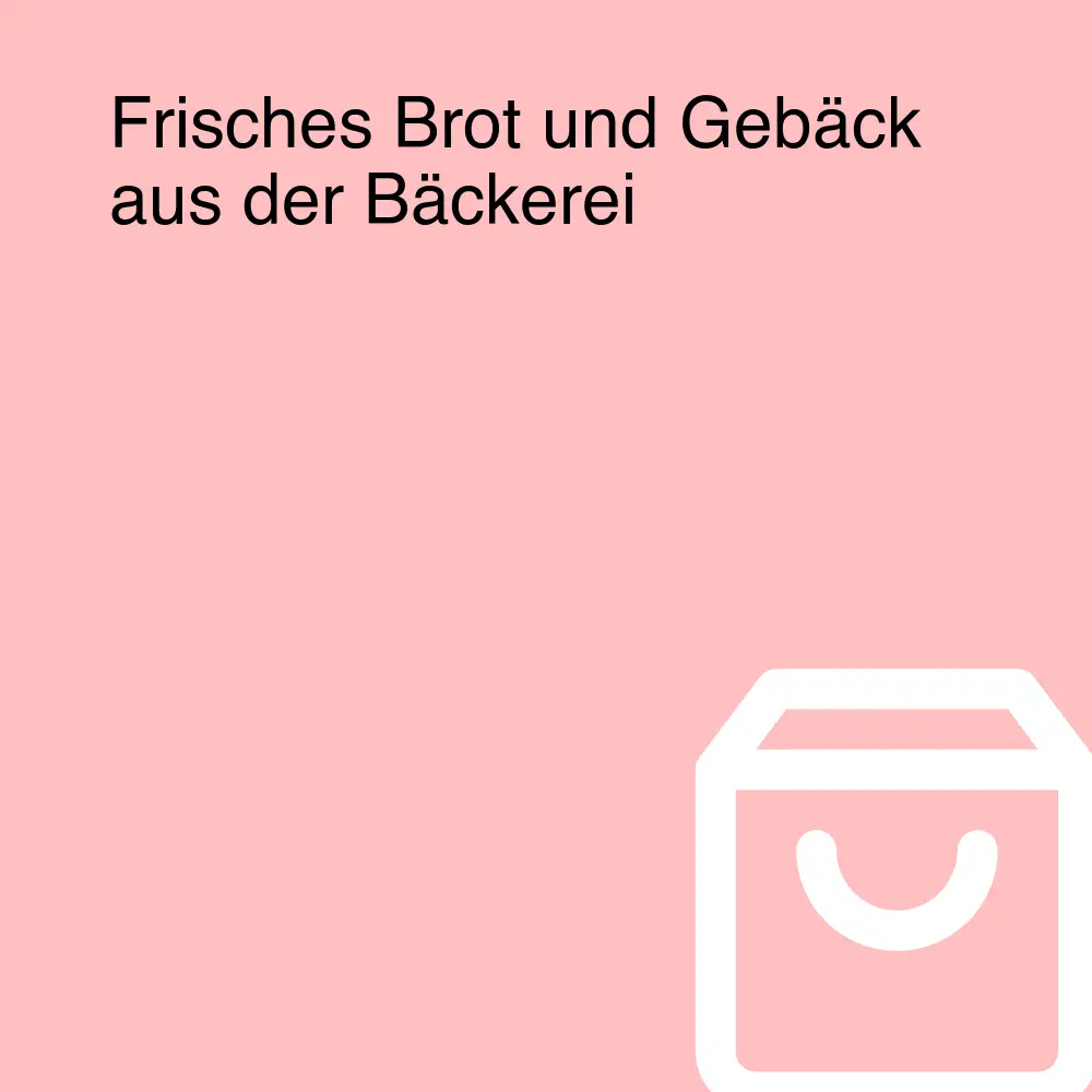 Frisches Brot und Gebäck aus der Bäckerei