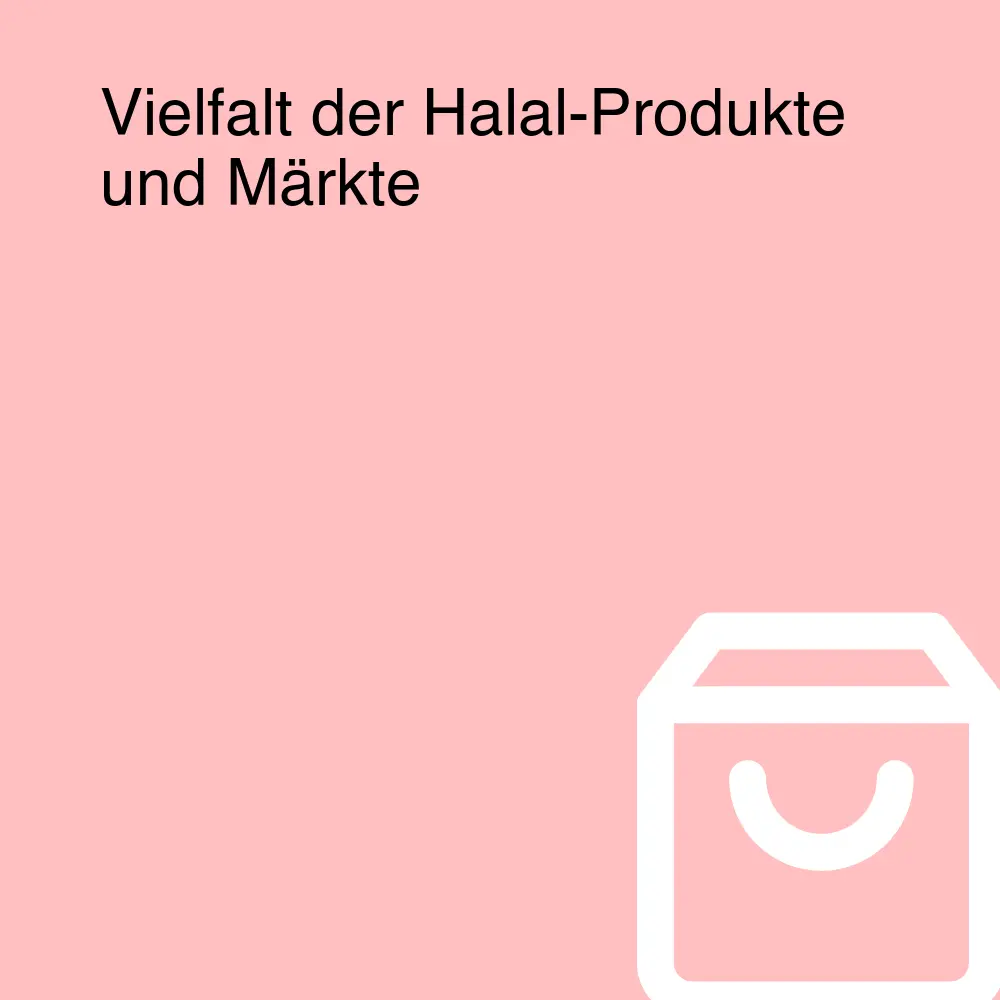 Vielfalt der Halal-Produkte und Märkte