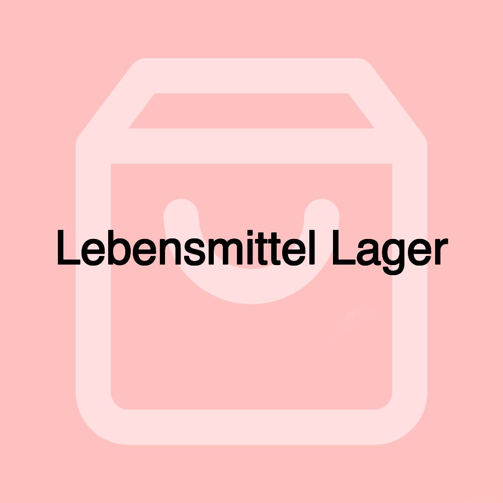 Lebensmittel Lager