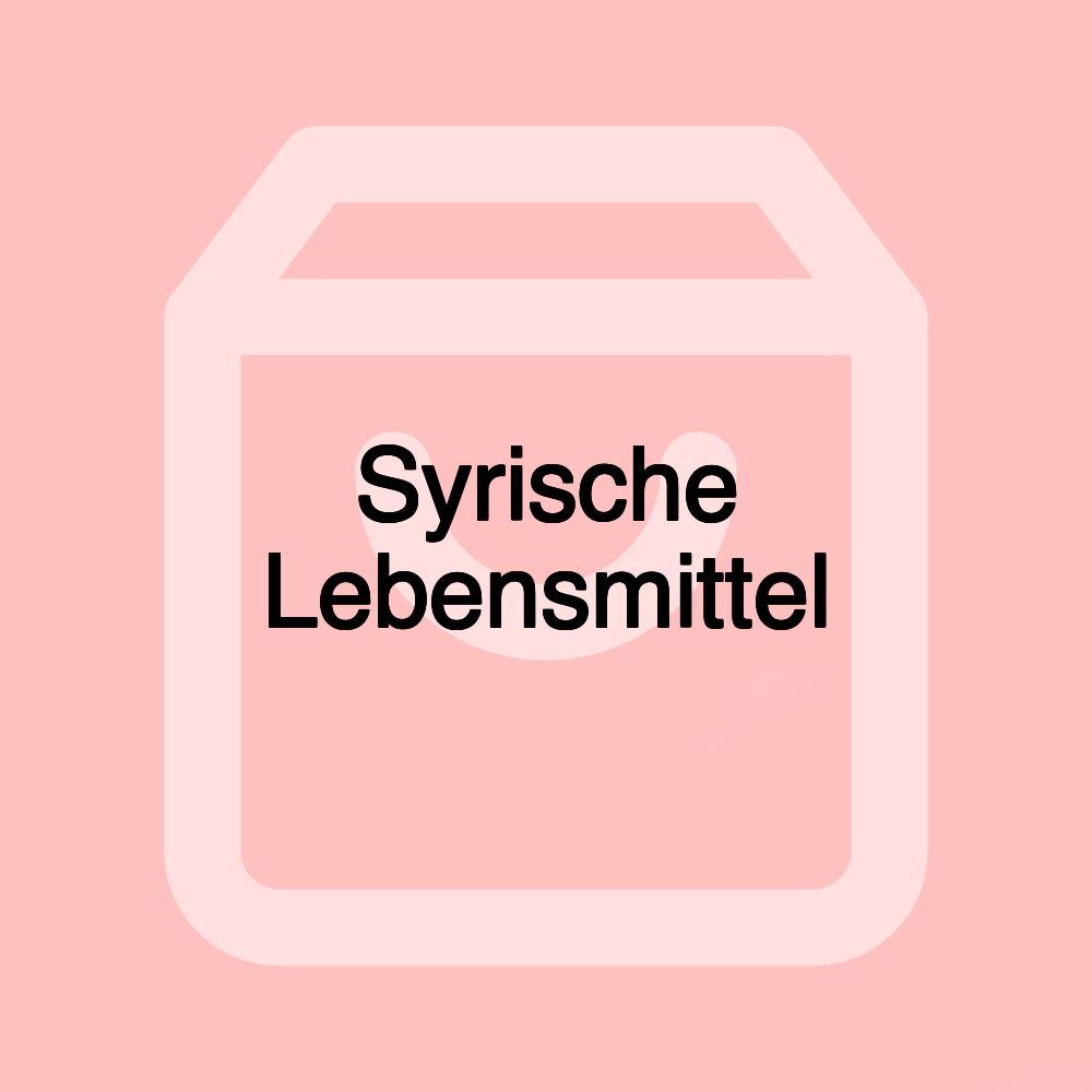 Syrische Lebensmittel