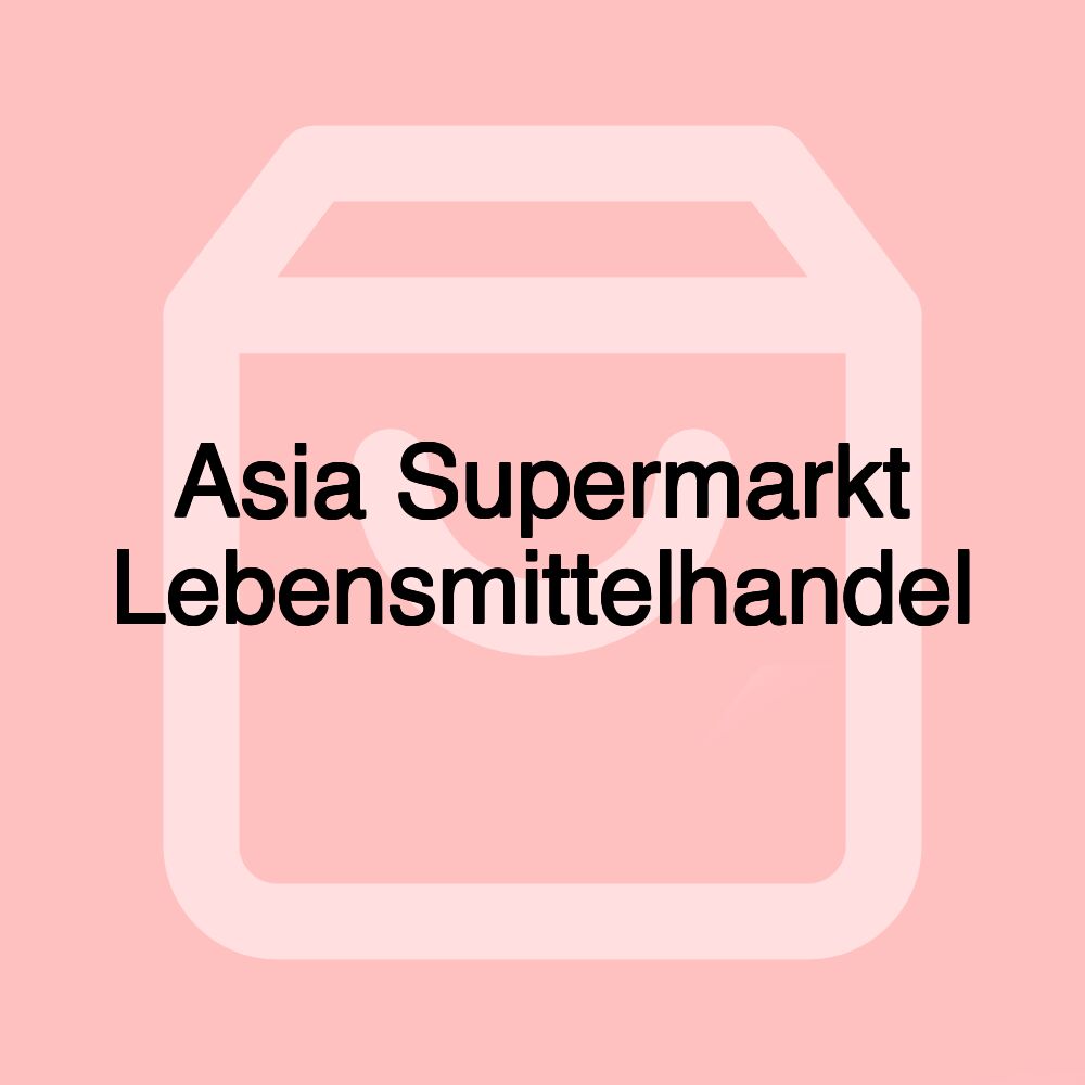 Asia Supermarkt Lebensmittelhandel