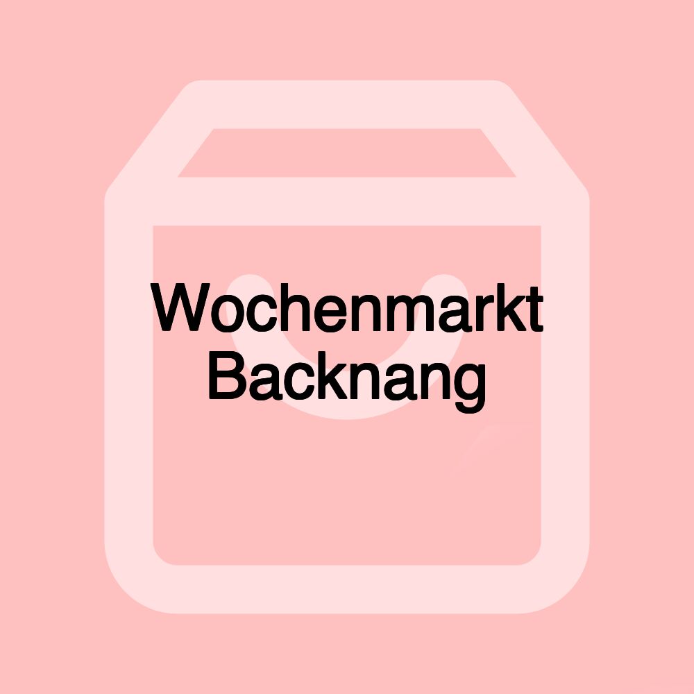 Wochenmarkt Backnang