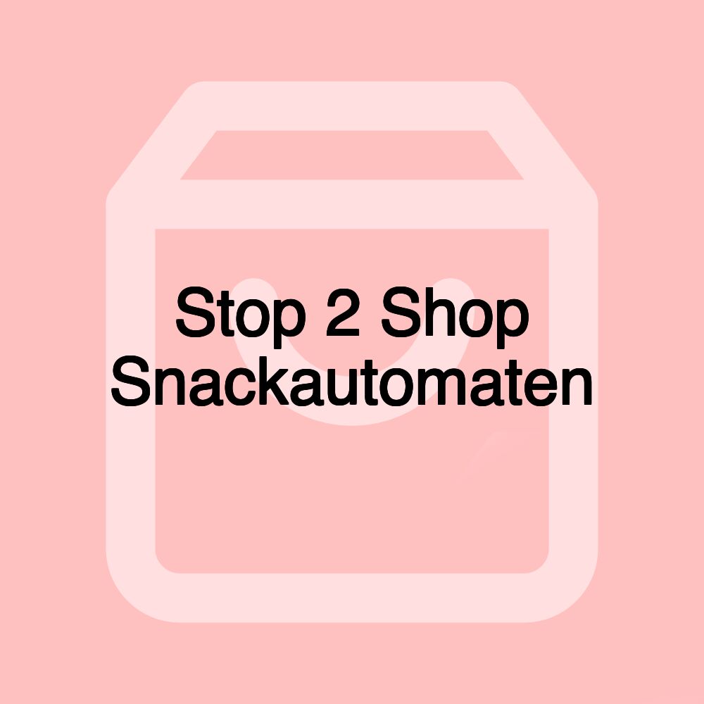 Stop 2 Shop Snackautomaten