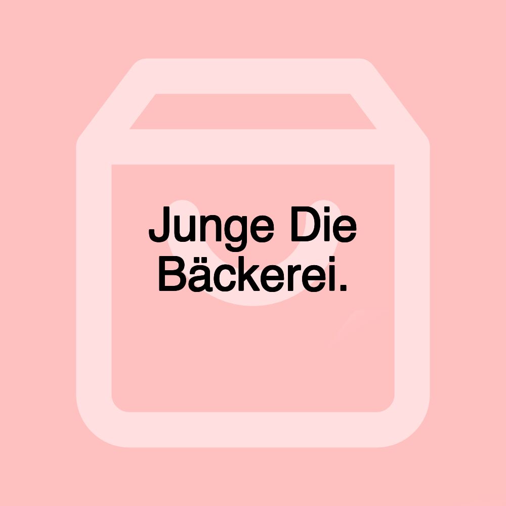 Junge Die Bäckerei.