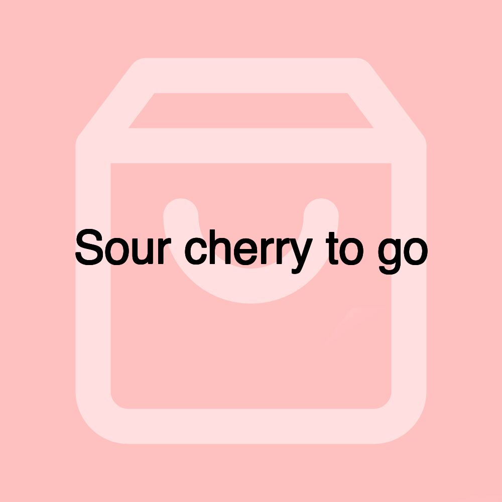 Sour cherry to go