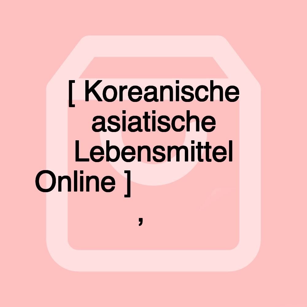 [ Koreanische asiatische Lebensmittel Online ] 온라인 한인마트 케이샵, 한국식품