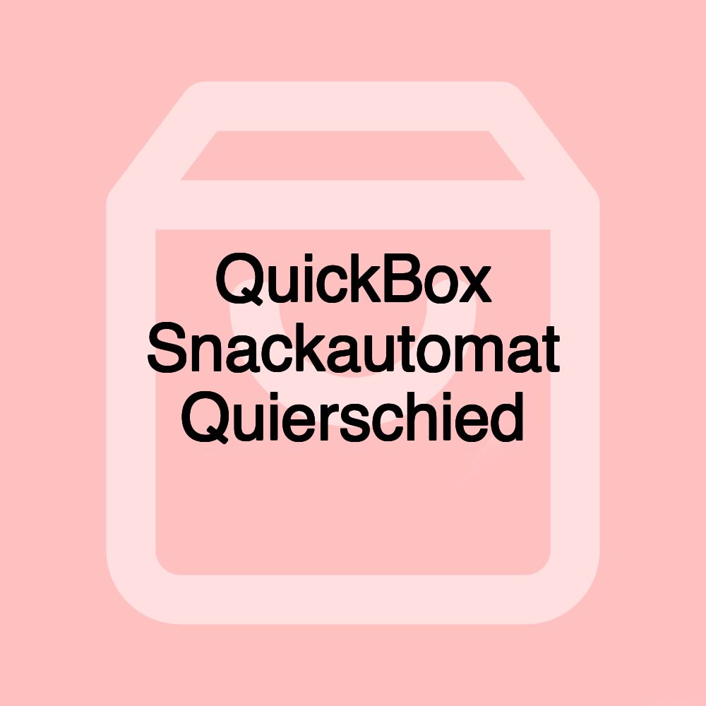 QuickBox Snackautomat Quierschied