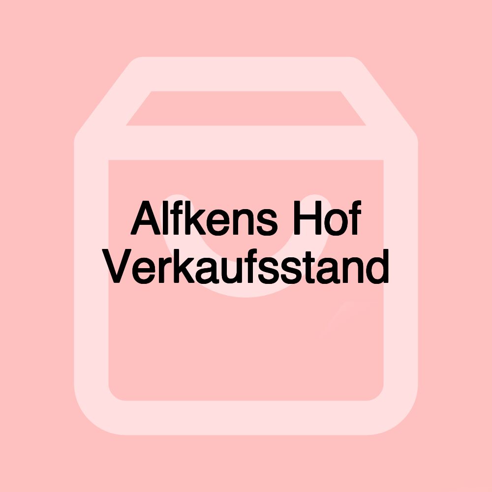 Alfkens Hof Verkaufsstand