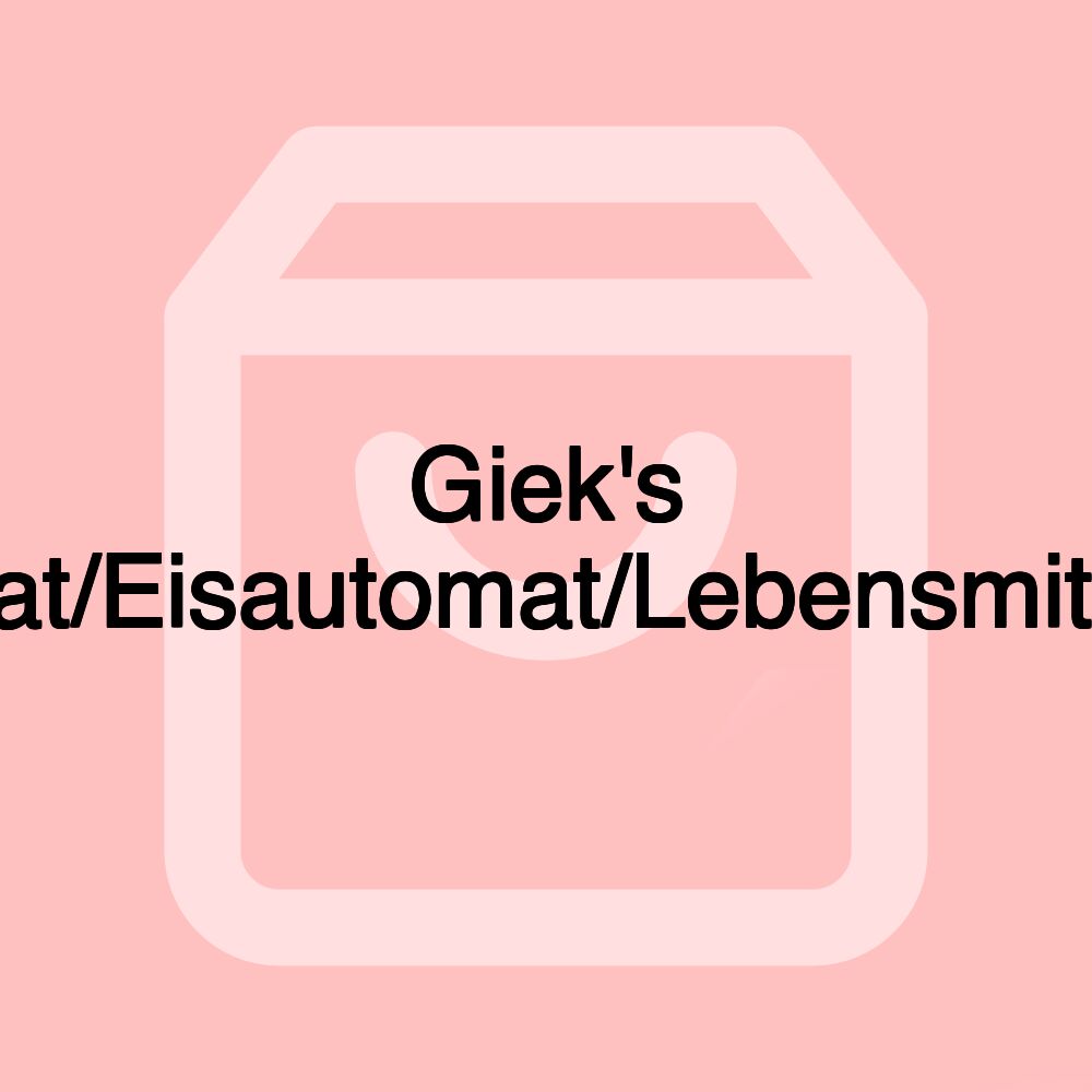 Giek's Eierautomat/Eisautomat/Lebensmittelautomat