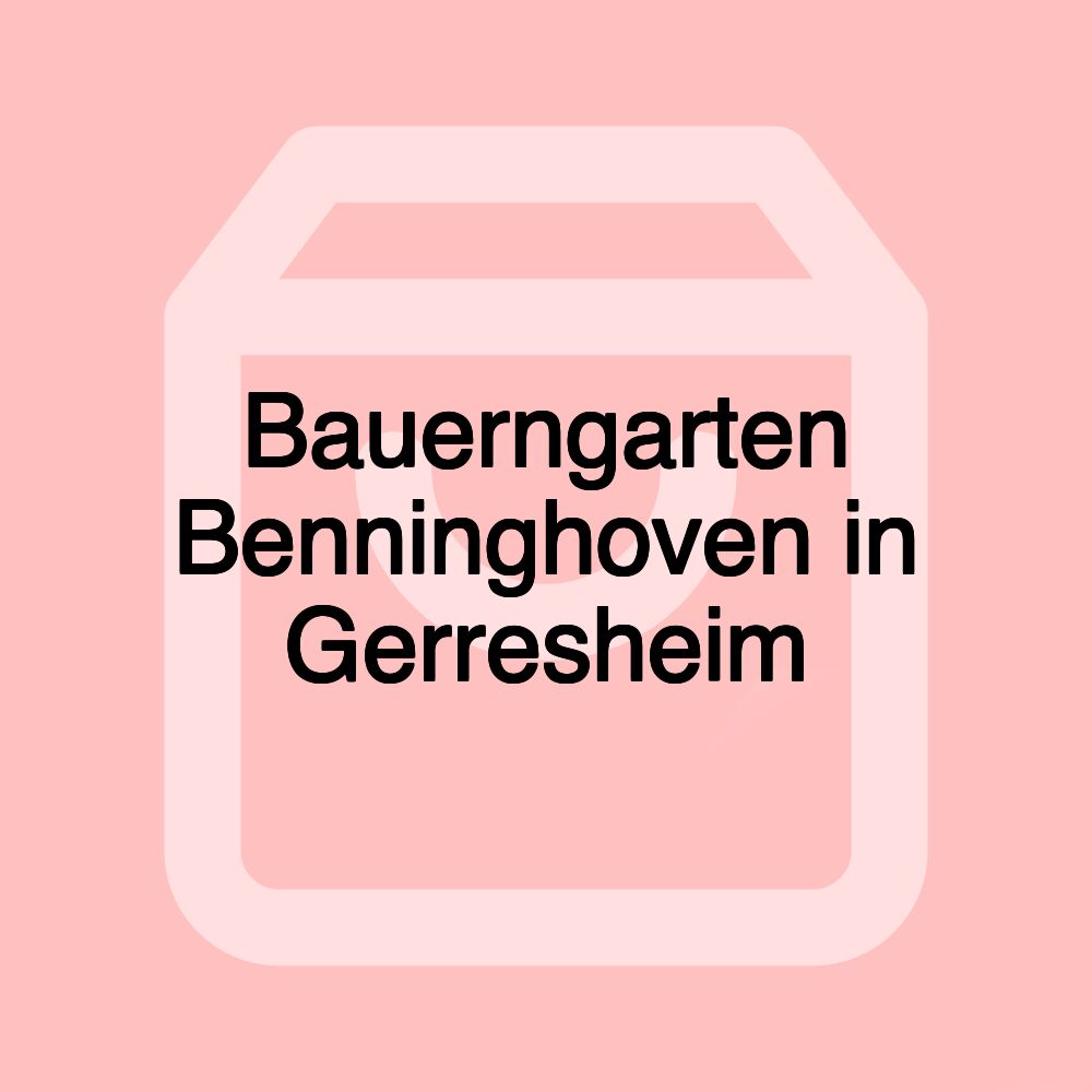 Bauerngarten Benninghoven in Gerresheim