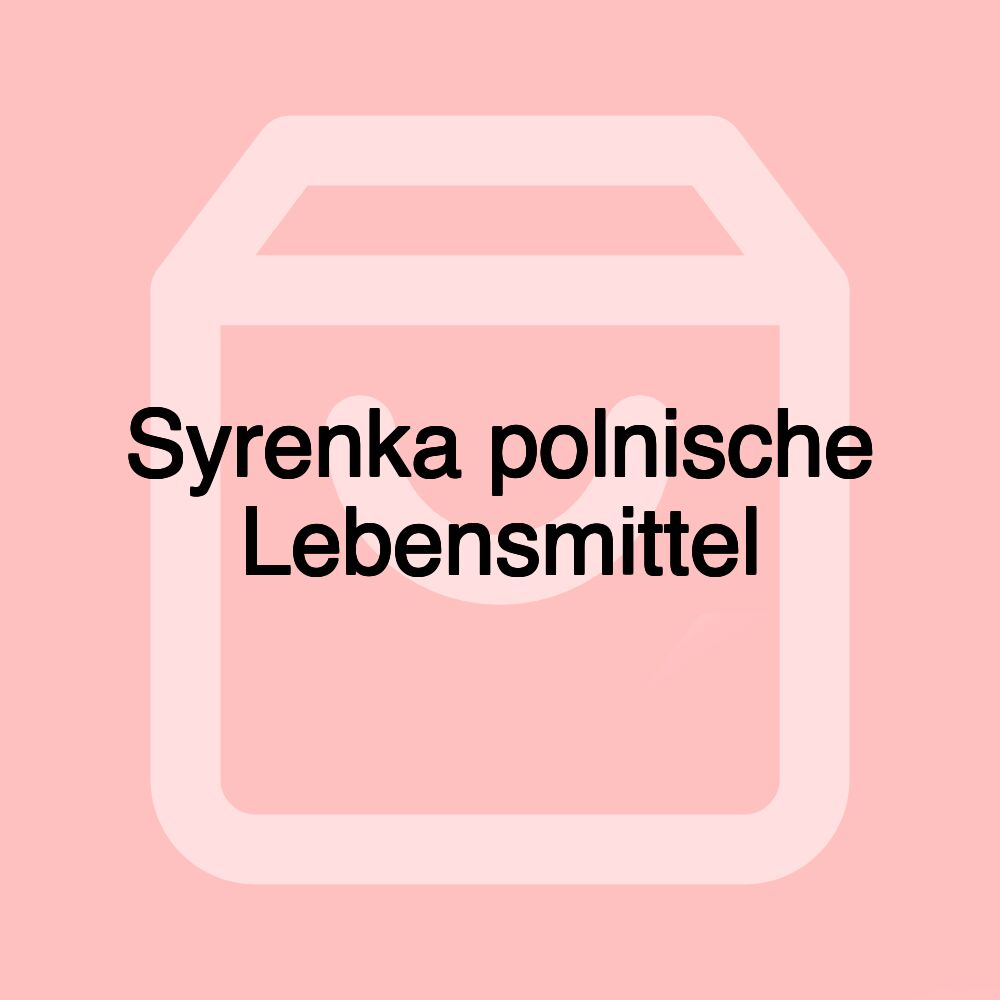 Syrenka polnische Lebensmittel