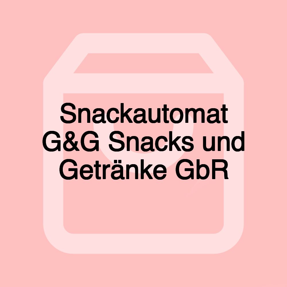 Snackautomat G&G Snacks und Getränke GbR