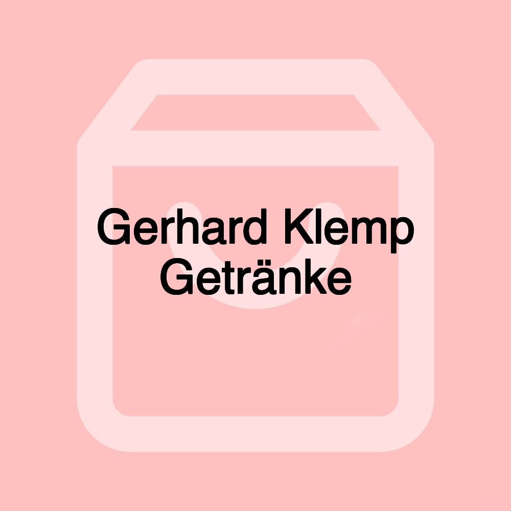 Gerhard Klemp Getränke