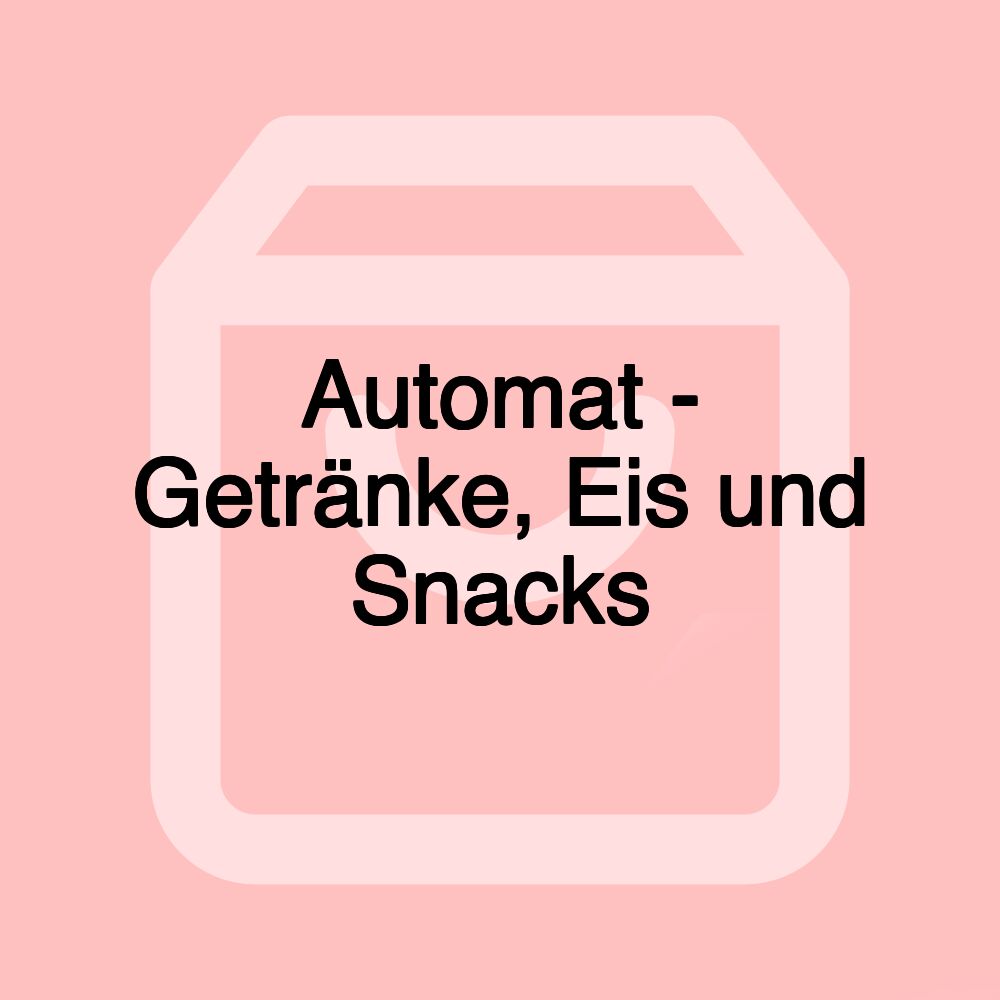 Automat - Getränke, Eis und Snacks