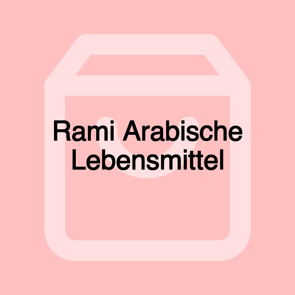 Rami Arabische Lebensmittel