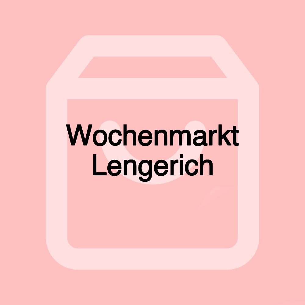 Wochenmarkt Lengerich