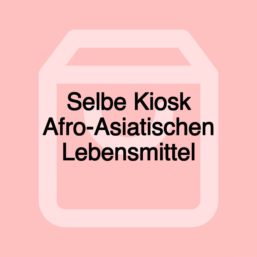 Selbe Kiosk Afro-Asiatischen Lebensmittel