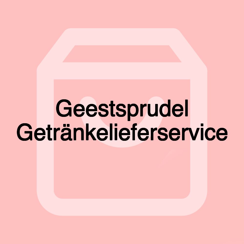 Geestsprudel Getränkelieferservice