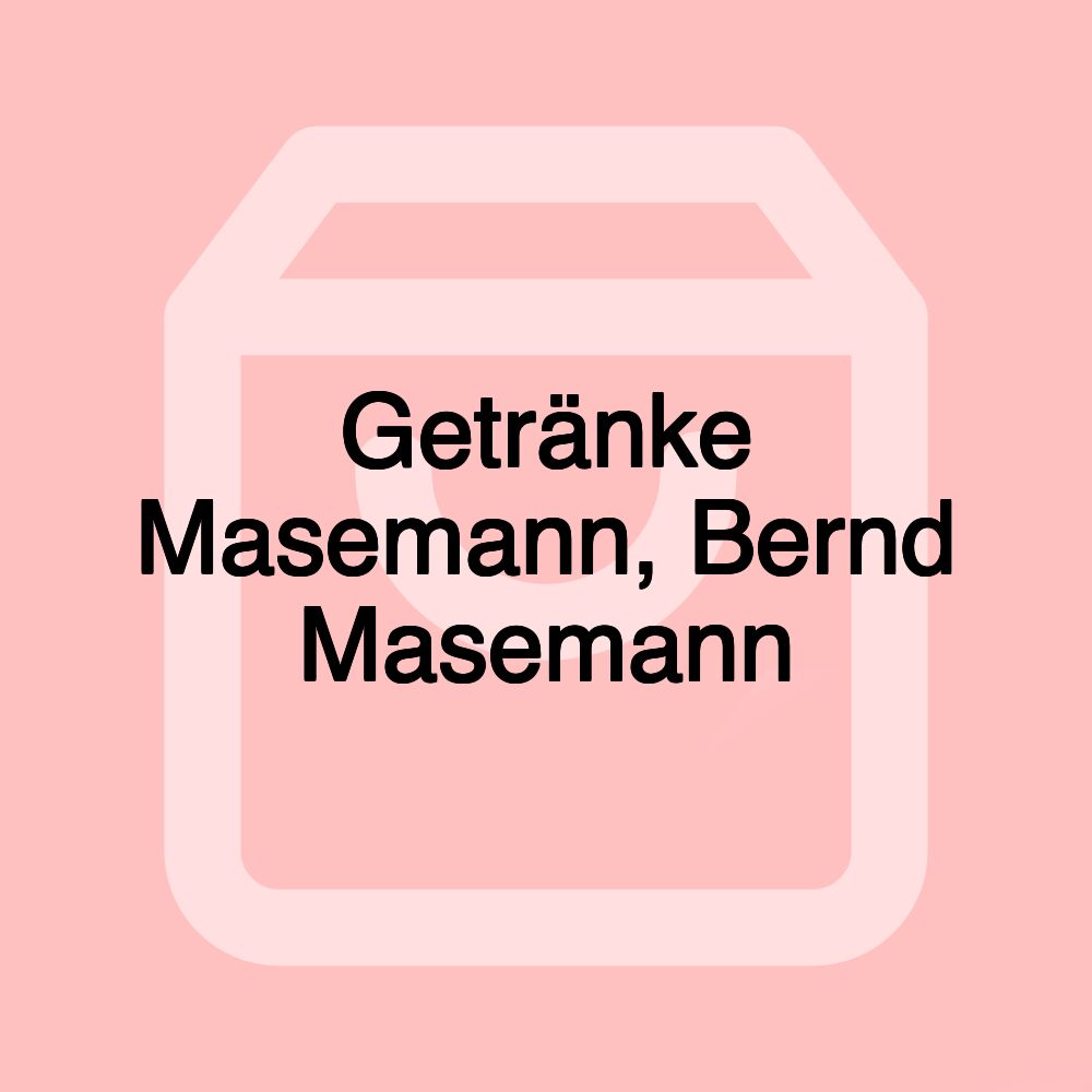 Getränke Masemann, Bernd Masemann